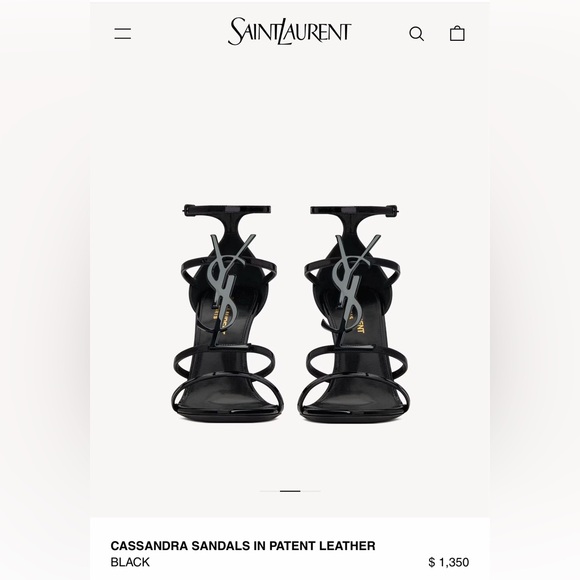 Saint Laurent
Opyum YSL Patent Ankle-Strap Sandals - Picture 8 of 9